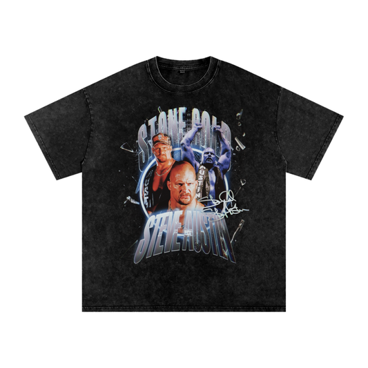 Stone Cold Steve Austin “01’ Tough SOB” Oversized Vintage T-Shirt