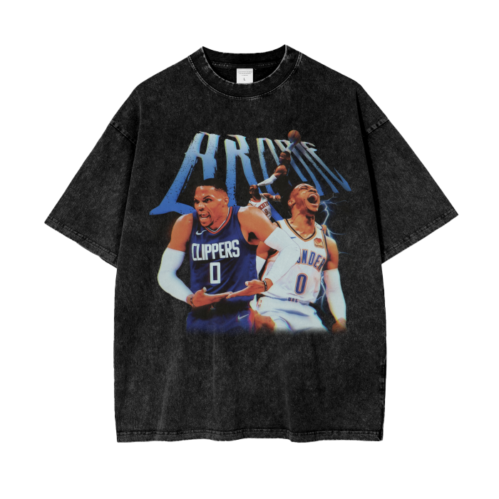 Russell Westbrook “Brodie” Numbered Vintage T-Shirt